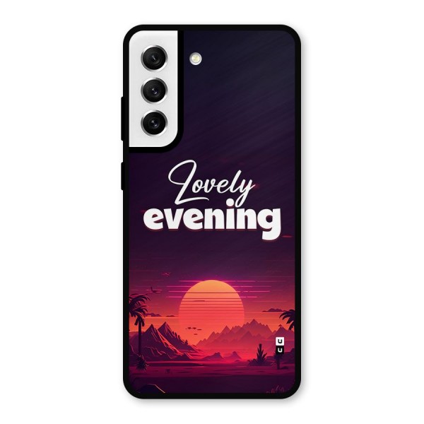 Lovely Evening Metal Back Case for Galaxy S21 FE 5G