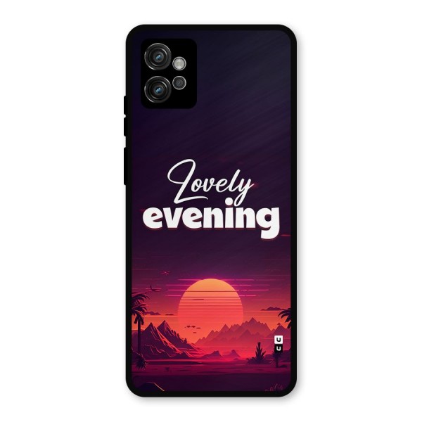 Lovely Evening Metal Back Case for Moto G32