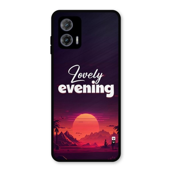 Lovely Evening Metal Back Case for Moto G73