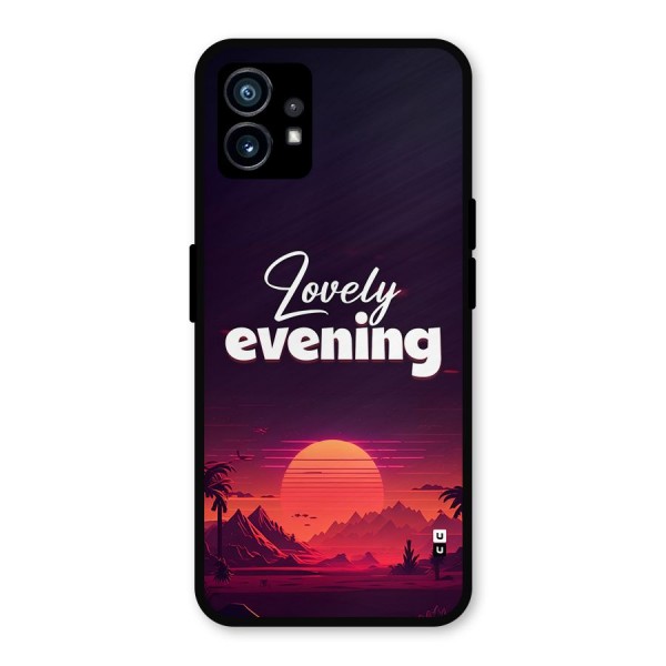 Lovely Evening Metal Back Case for Nothing Phone 1