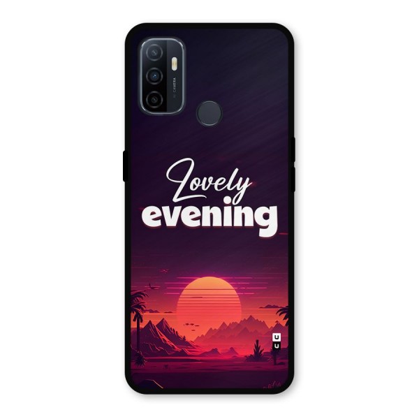 Lovely Evening Metal Back Case for Oppo A53