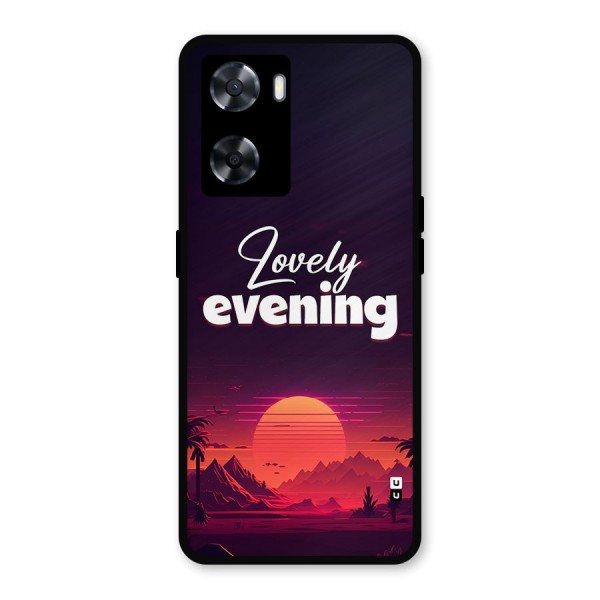 Lovely Evening Metal Back Case for Oppo A77