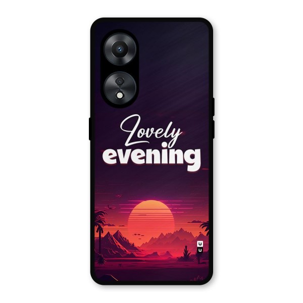 Lovely Evening Metal Back Case for Oppo A78