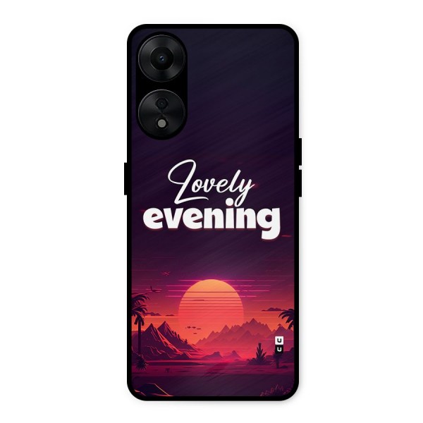 Lovely Evening Metal Back Case for Oppo A78 5G