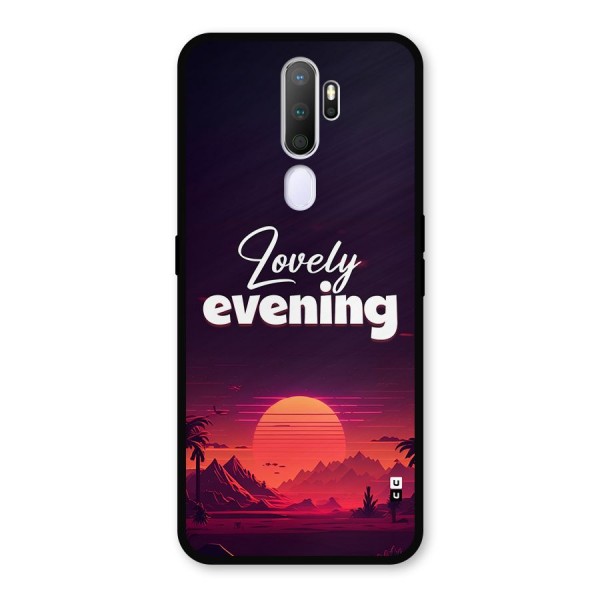 Lovely Evening Metal Back Case for Oppo A9 (2020)