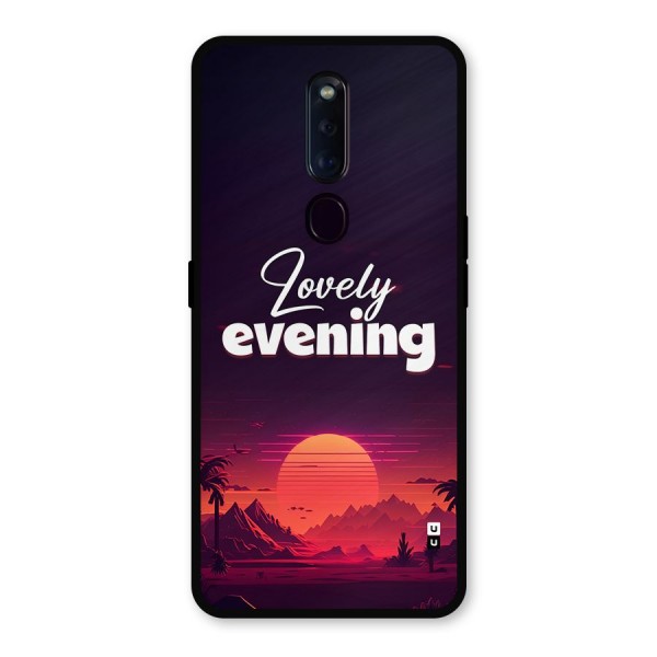 Lovely Evening Metal Back Case for Oppo F11 Pro