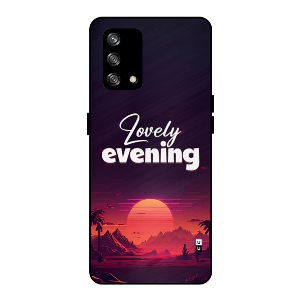 Lovely Evening Metal Back Case for Oppo F19s