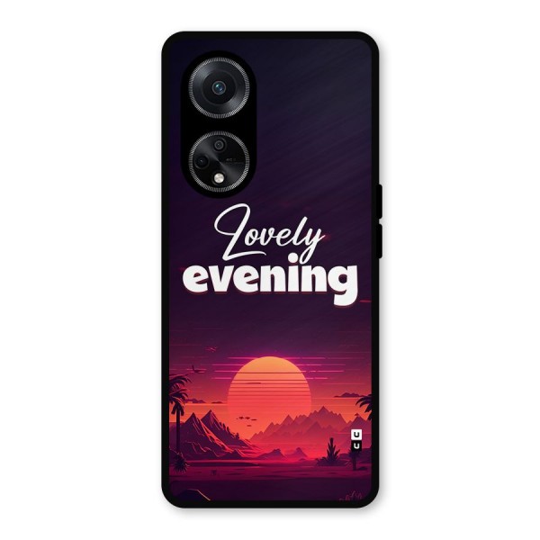 Lovely Evening Metal Back Case for Oppo F23