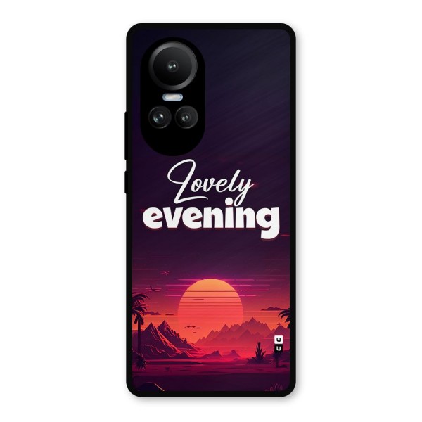 Lovely Evening Metal Back Case for Oppo Reno10