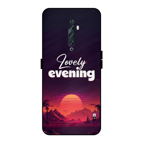 Lovely Evening Metal Back Case for Oppo Reno2 F