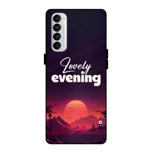 Lovely Evening Metal Back Case for Oppo Reno4 Pro