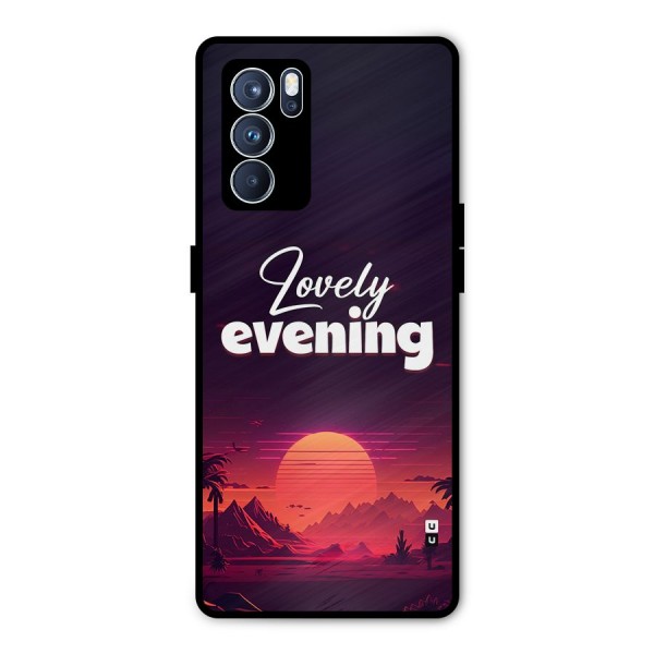 Lovely Evening Metal Back Case for Oppo Reno6 Pro 5G