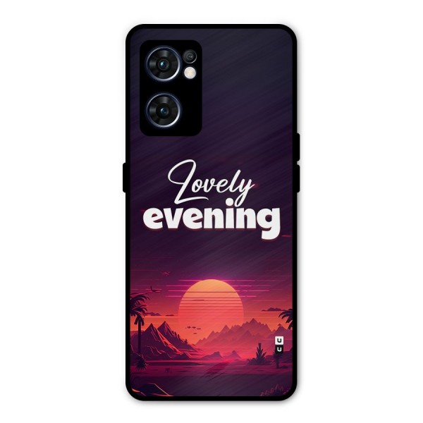 Lovely Evening Metal Back Case for Oppo Reno7 5G