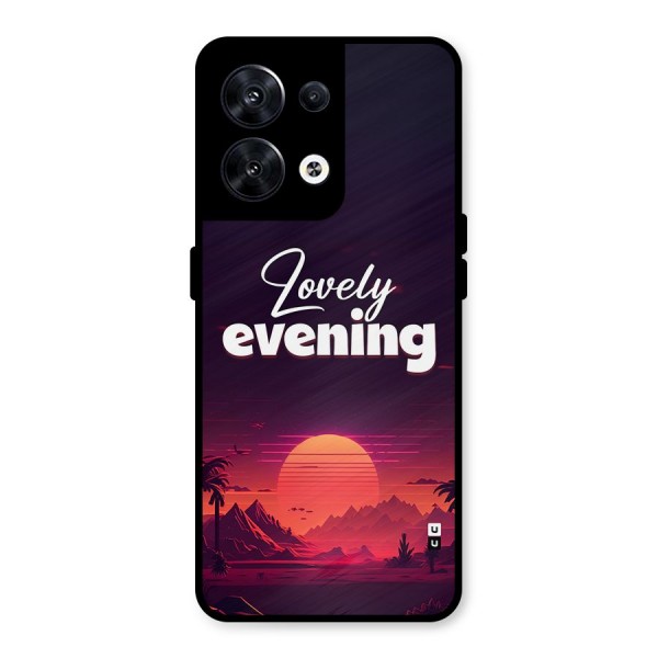 Lovely Evening Metal Back Case for Oppo Reno8 5G