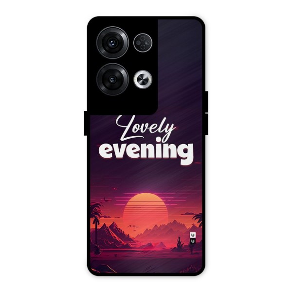 Lovely Evening Metal Back Case for Oppo Reno8 Pro 5G