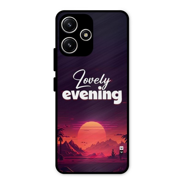 Lovely Evening Metal Back Case for Poco M6 Pro