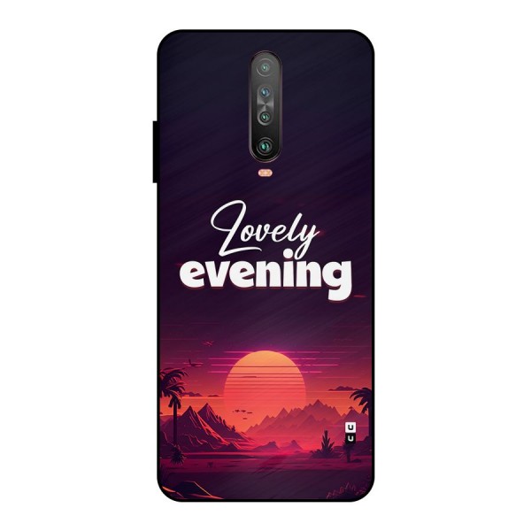 Lovely Evening Metal Back Case for Poco X2