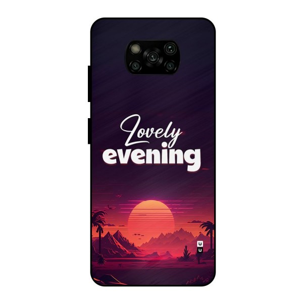 Lovely Evening Metal Back Case for Poco X3