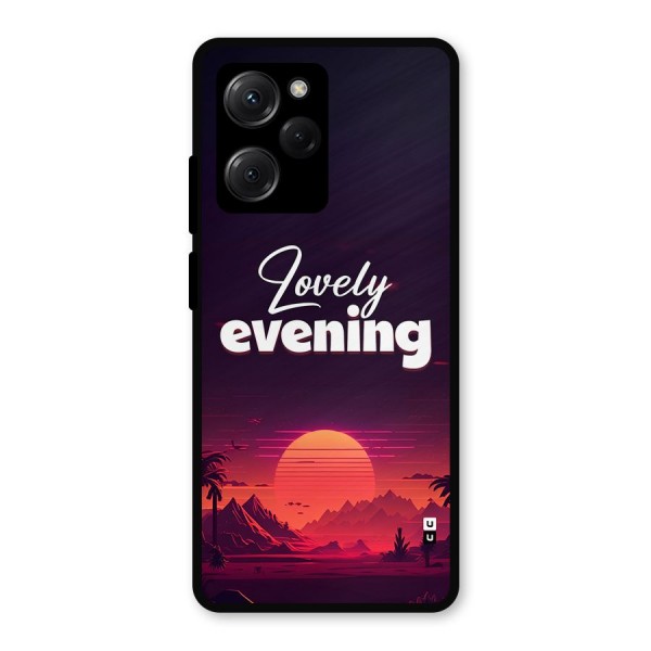 Lovely Evening Metal Back Case for Poco X5 Pro