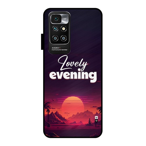 Lovely Evening Metal Back Case for Redmi 10 Prime