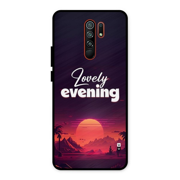 Lovely Evening Metal Back Case for Redmi 9 Prime