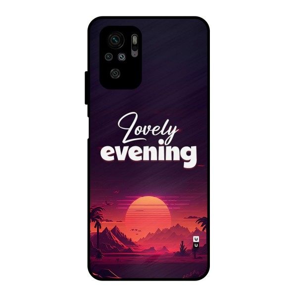 Lovely Evening Metal Back Case for Redmi Note 10S