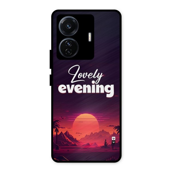 Lovely Evening Metal Back Case for Vivo T1 Pro