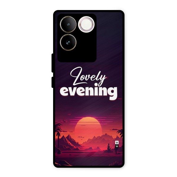 Lovely Evening Metal Back Case for Vivo T2 Pro