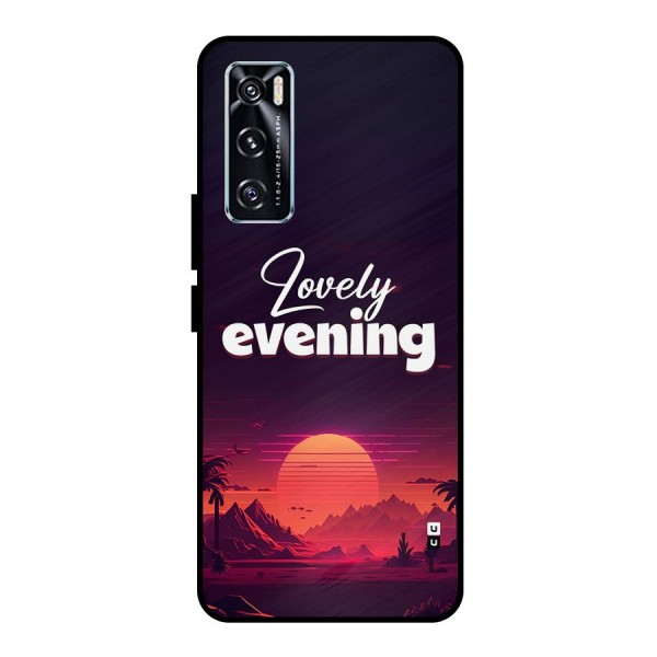 Lovely Evening Metal Back Case for Vivo V20 SE