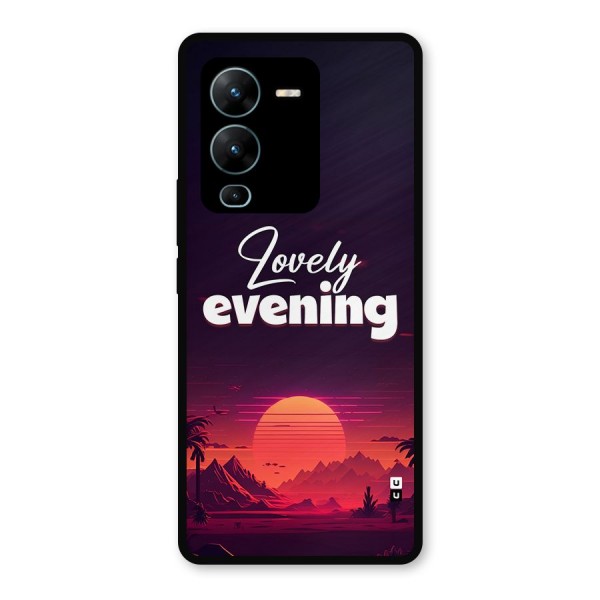 Lovely Evening Metal Back Case for Vivo V25 Pro