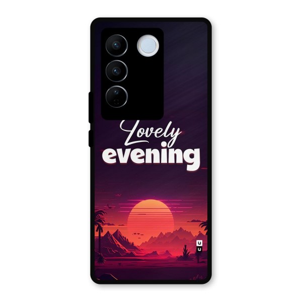 Lovely Evening Metal Back Case for Vivo V27 Pro