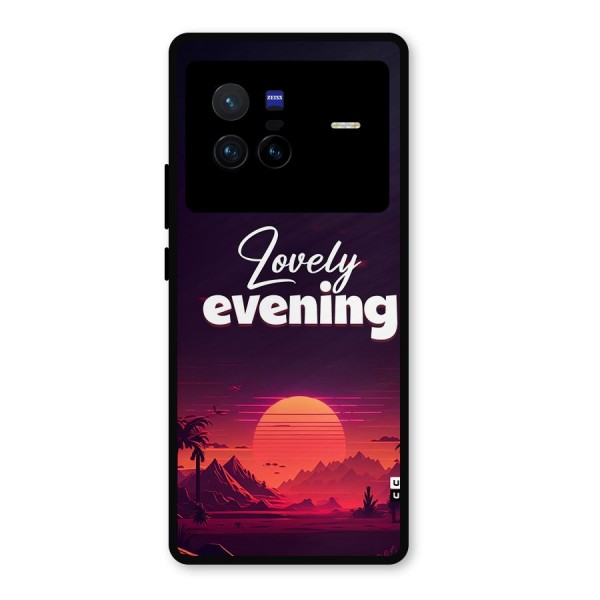 Lovely Evening Metal Back Case for Vivo X80