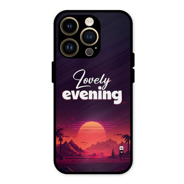 Lovely Evening Metal Back Case for iPhone 14 Pro