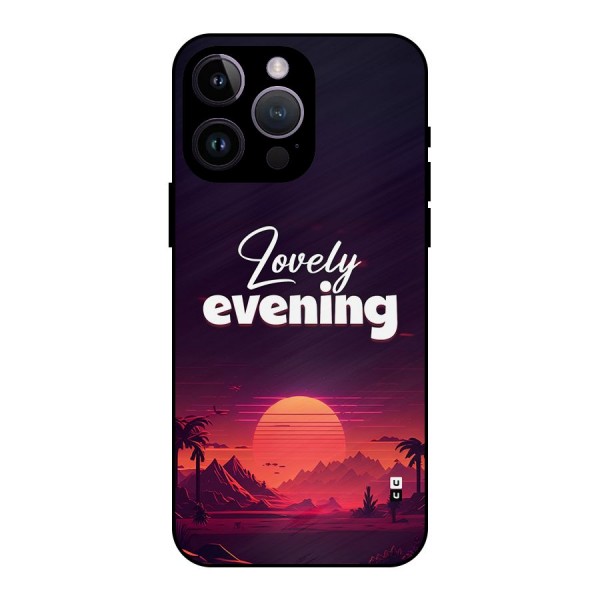 Lovely Evening Metal Back Case for iPhone 14 Pro Max