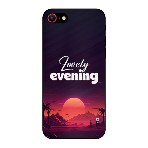 Lovely Evening Metal Back Case for iPhone 8