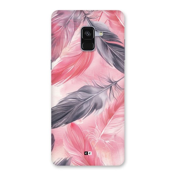 Lovely Feather Back Case for Galaxy A8 Plus