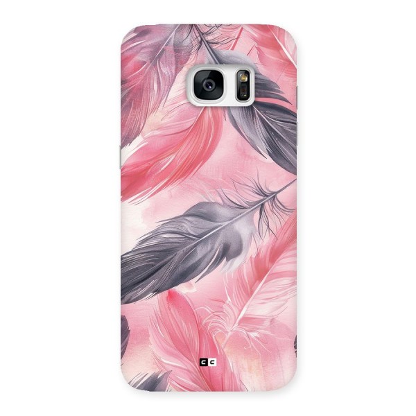 Lovely Feather Back Case for Galaxy S7 Edge