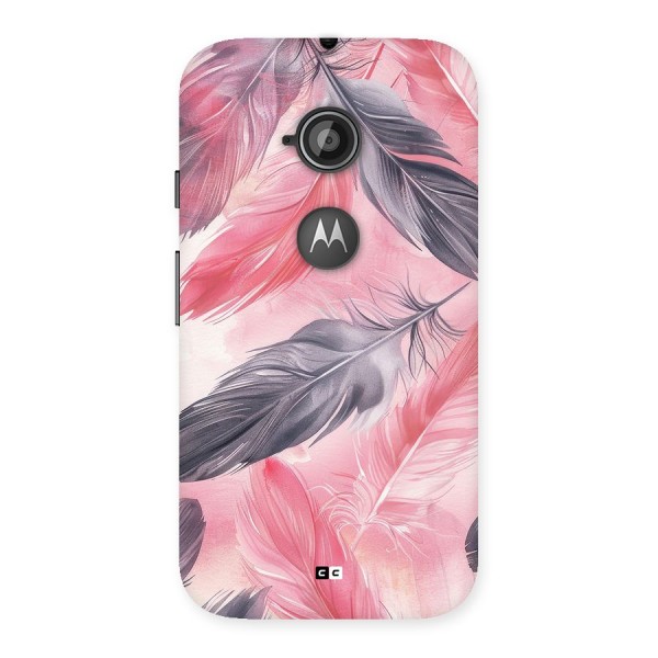 Lovely Feather Back Case for Moto E 2nd Gen