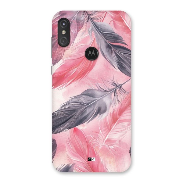 Lovely Feather Back Case for Motorola One Power