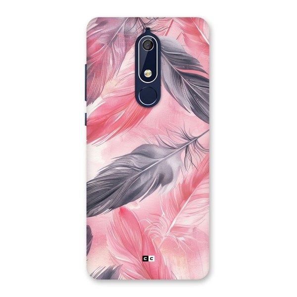 Lovely Feather Back Case for Nokia 5.1