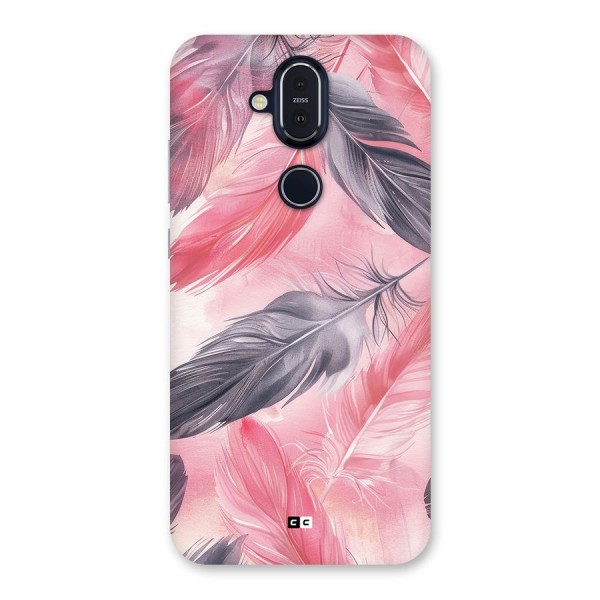 Lovely Feather Back Case for Nokia 8.1