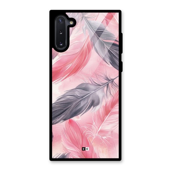 Lovely Feather Glass Back Case for Galaxy Note 10