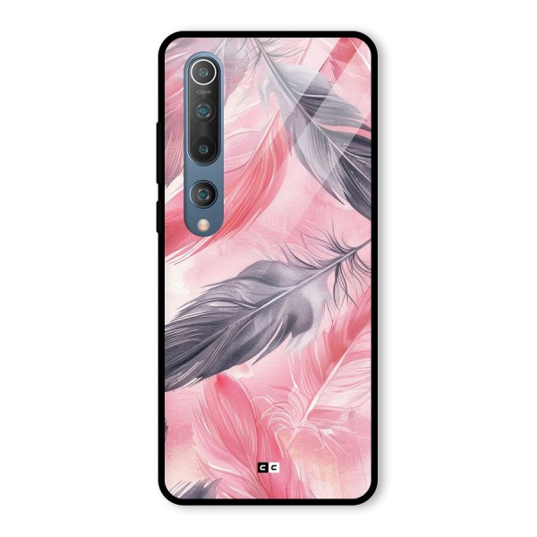 Lovely Feather Glass Back Case for Mi 10