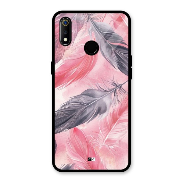 Lovely Feather Glass Back Case for Realme 3i