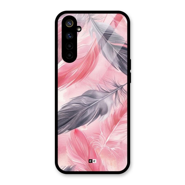 Lovely Feather Glass Back Case for Realme 6