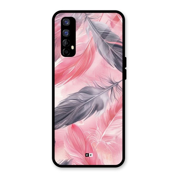 Lovely Feather Glass Back Case for Realme 7