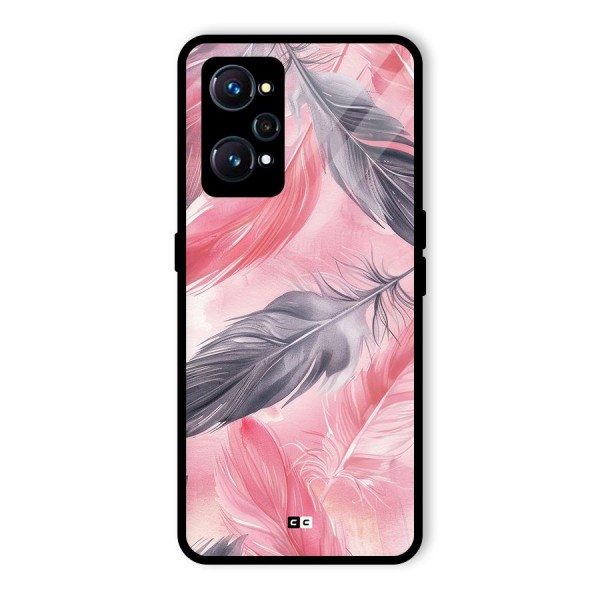 Lovely Feather Glass Back Case for Realme GT 2