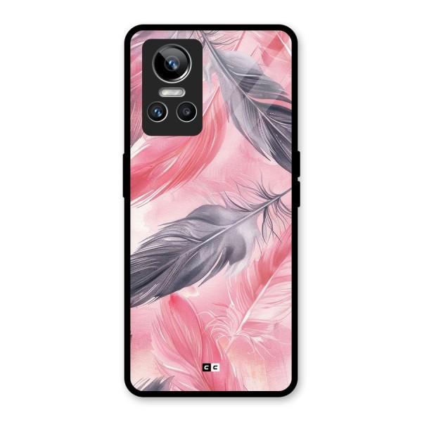 Lovely Feather Glass Back Case for Realme GT Neo 3