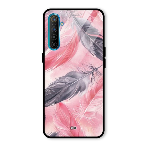 Lovely Feather Glass Back Case for Realme X2