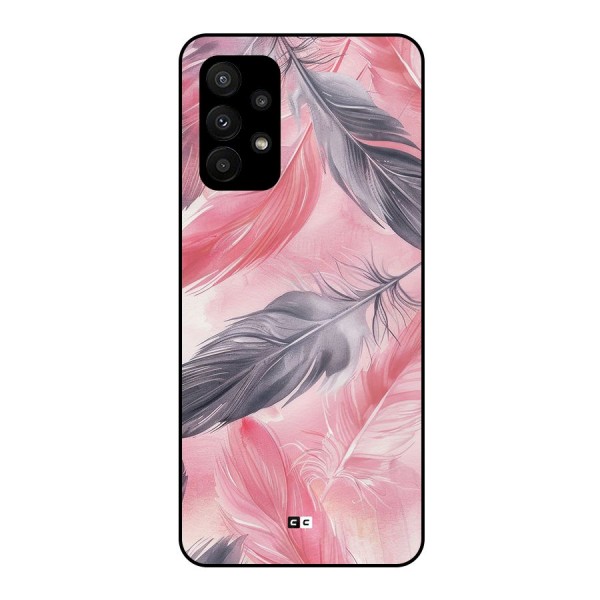 Lovely Feather Metal Back Case for Galaxy A23